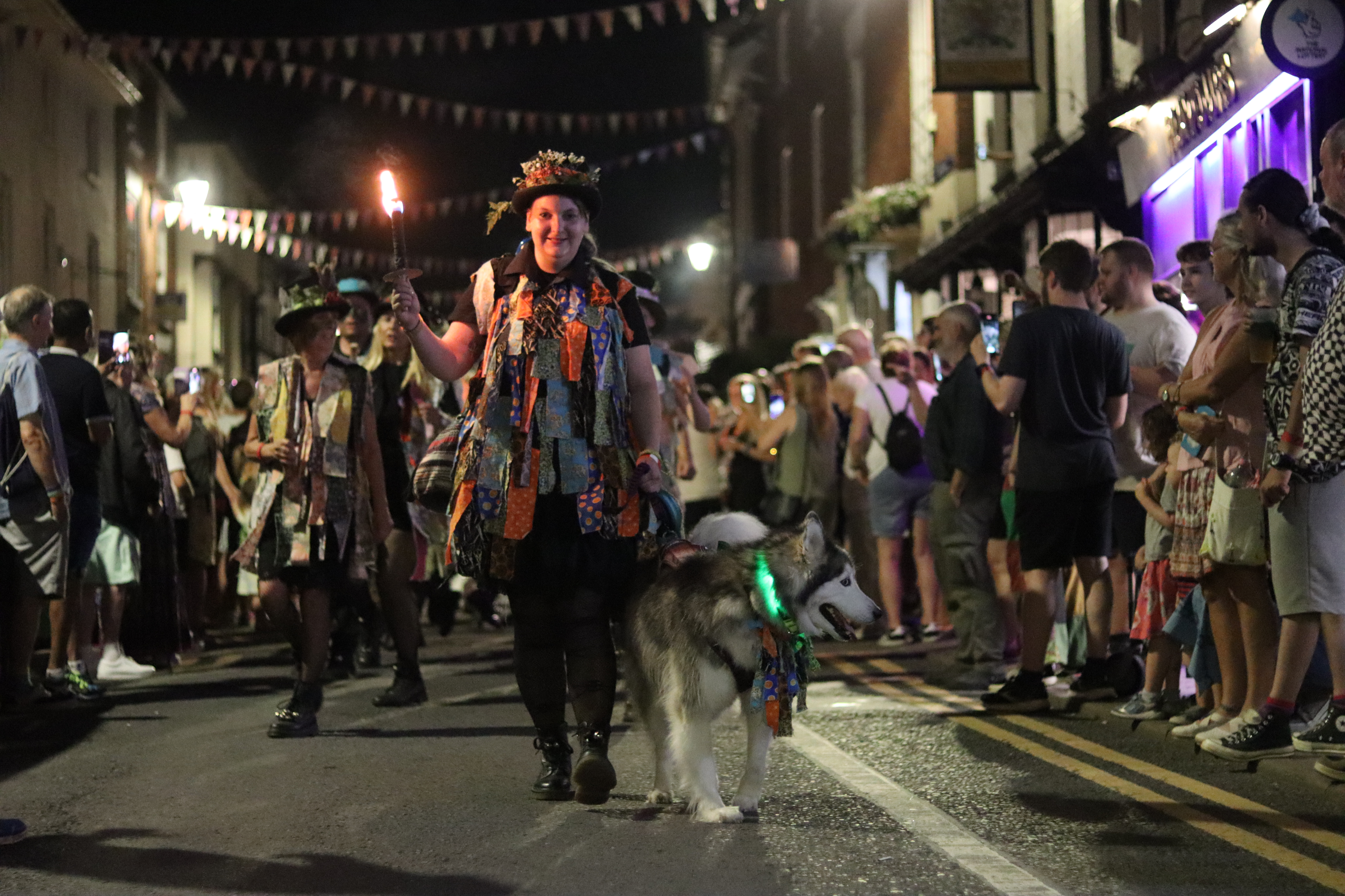 Morris Procession through Bromyard town by Ferenc Csüllög