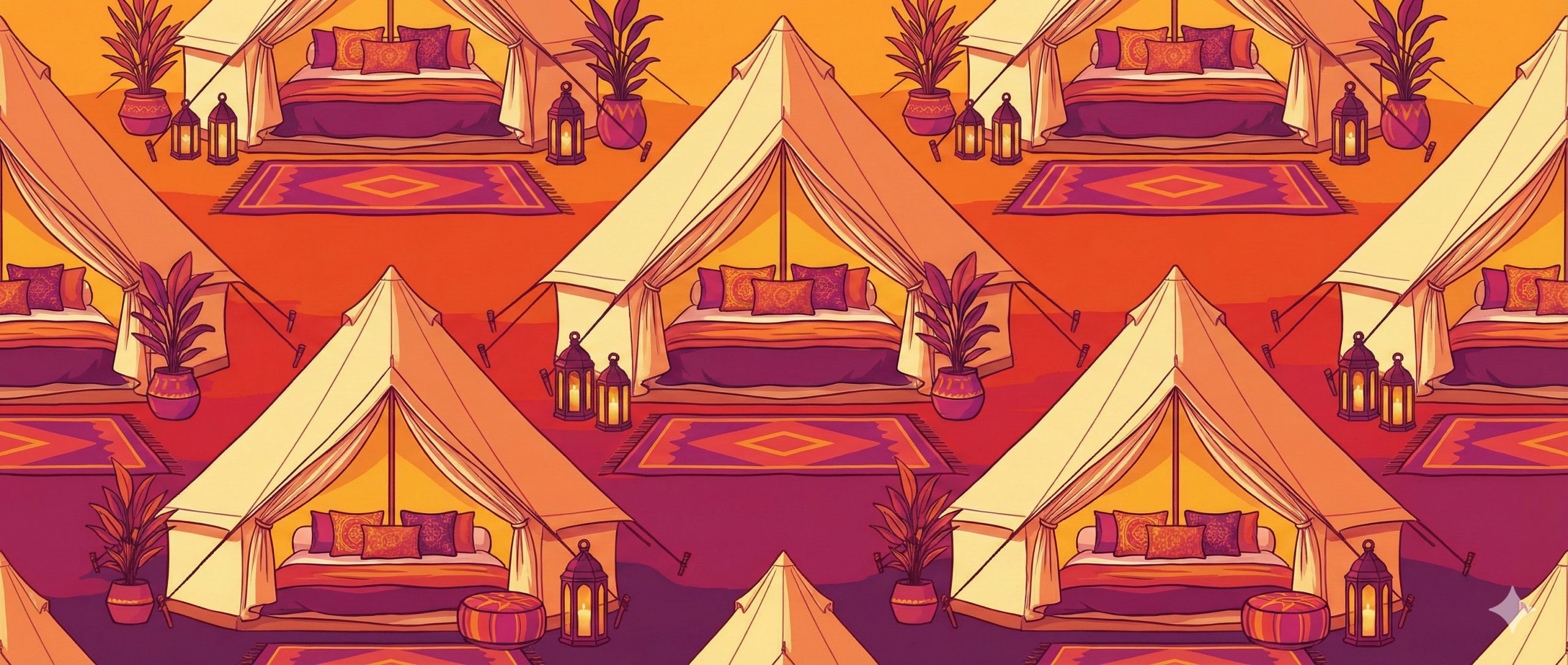 Luxury Glamping in Bell Tents at Bromyard Folk Festival